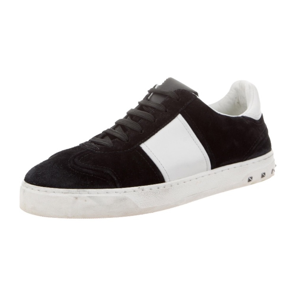 Black Suede Valentino Fly Crew Sneakers